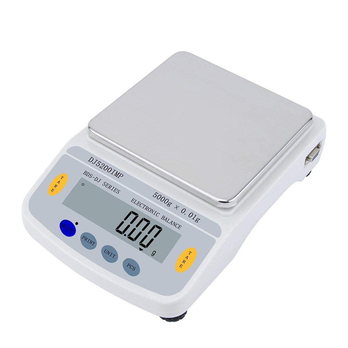 0.01G Balance Laboratory Jewelry Clark Scales Kitchen Weighing Scales Rs232 Interface, Easy to Record and Process Data,White-1.5kg/0.01g