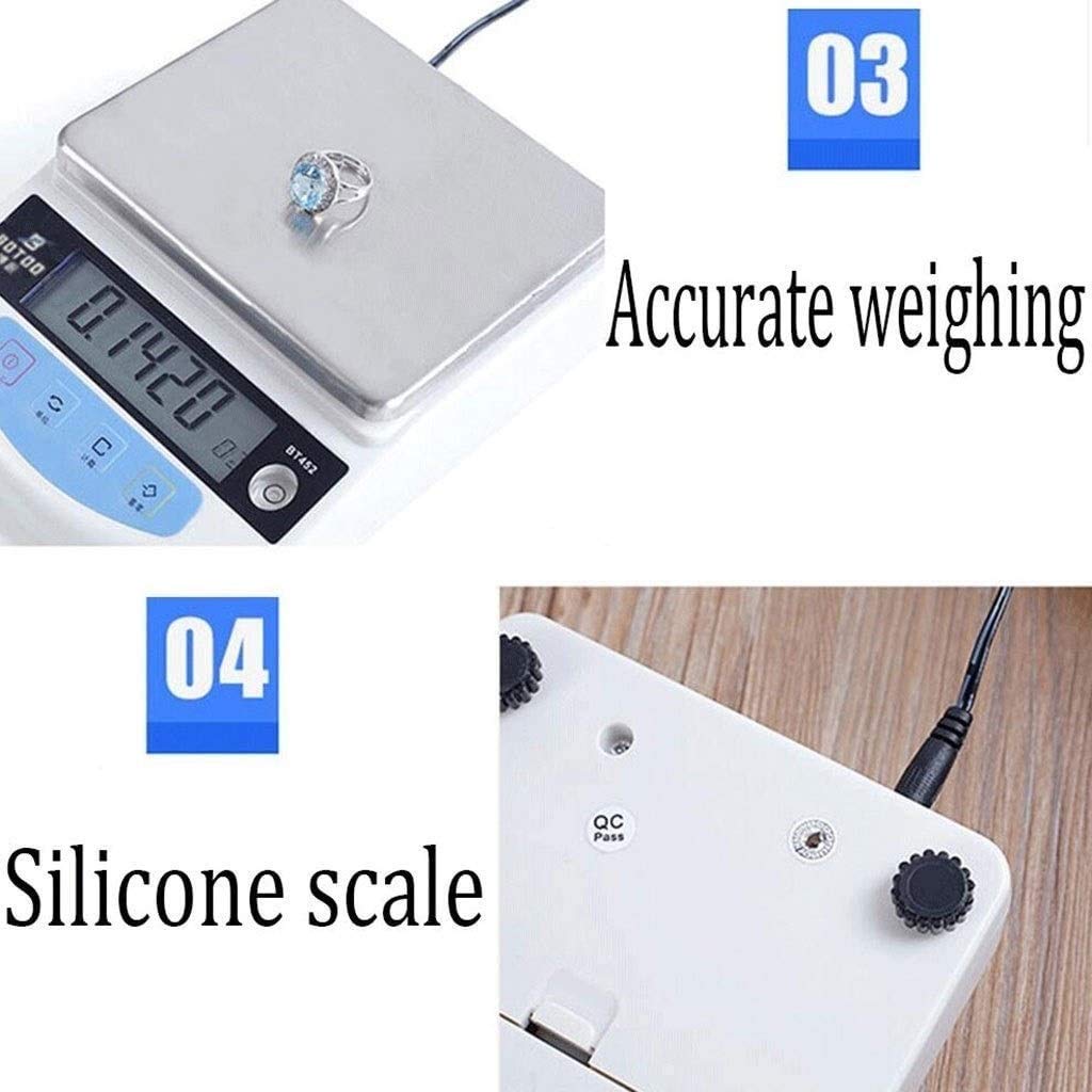 Electronic Scales High Precision Analytical Electronic Balance Jewelry Scales Lab Digital Scales Kitchen Precision Weighing Scale 0.01g Calibrated & Ready with LCD Display Tare Zer(300g/0.01g)