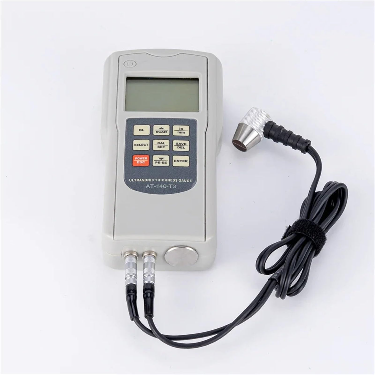 Thickness Gauge, Digital Ultrasonic Thickness Gauge Range 1.00~300mm Metal Plastic s Pipe Boiler Pressure Tank Measurement