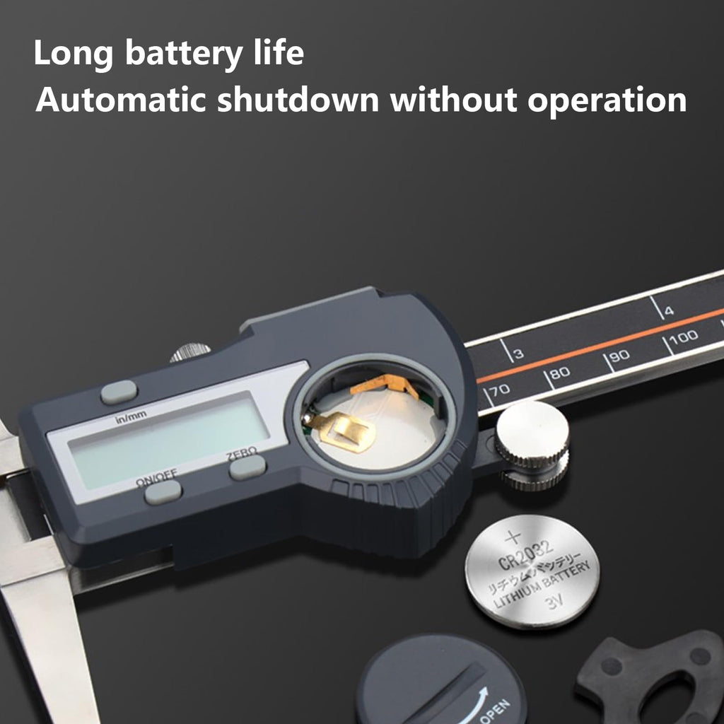 Stainless Steel 0-300mm Range Digital Depth Caliper, for Woodworking, Metalworking, Machining