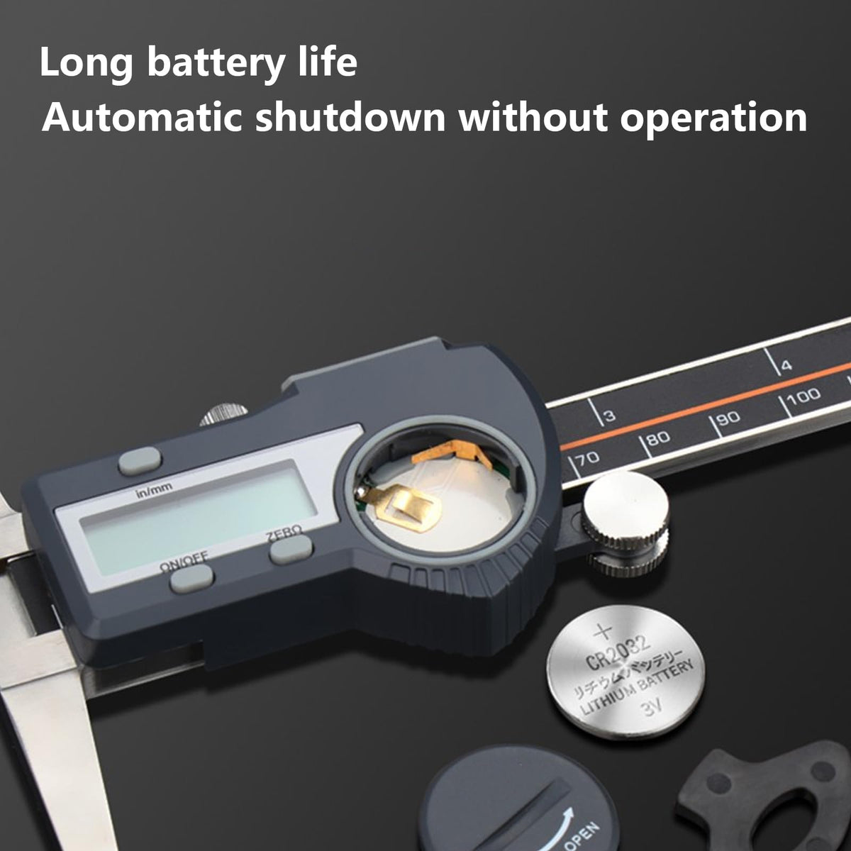Stainless Steel 0-300mm Range Digital Depth Caliper, for Woodworking, Metalworking, Machining