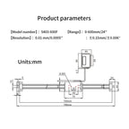 0-600mm Digital Linear Scale, Digital Readout Linear Scale