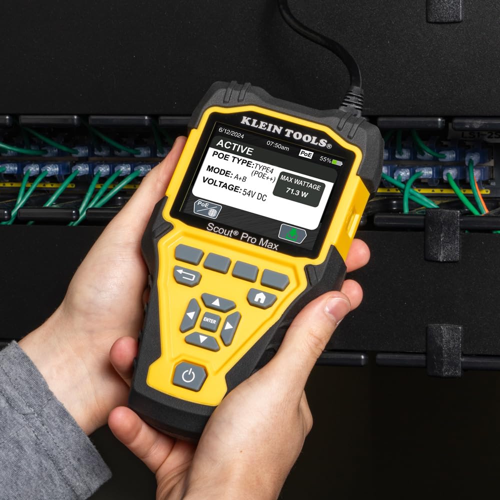 Klein Tools VDV501-770 Scout Pro Max Network Cable Tester with Remote Set