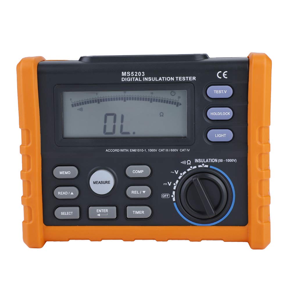 Insulation Resistance Tester Peakmeter Ms5203 Digital Display Meter, Peakmeter Pm5203 Digitaler Isolationswiderstand Tester Meter, ZIZEVvosa9bpi8u