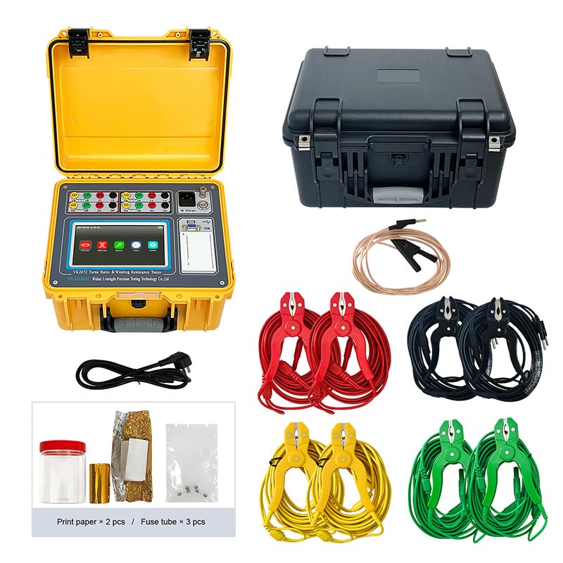 Tester Turns Ratio and Transformer Winding Resistance Tester TTR Winding Meter 2 in 1