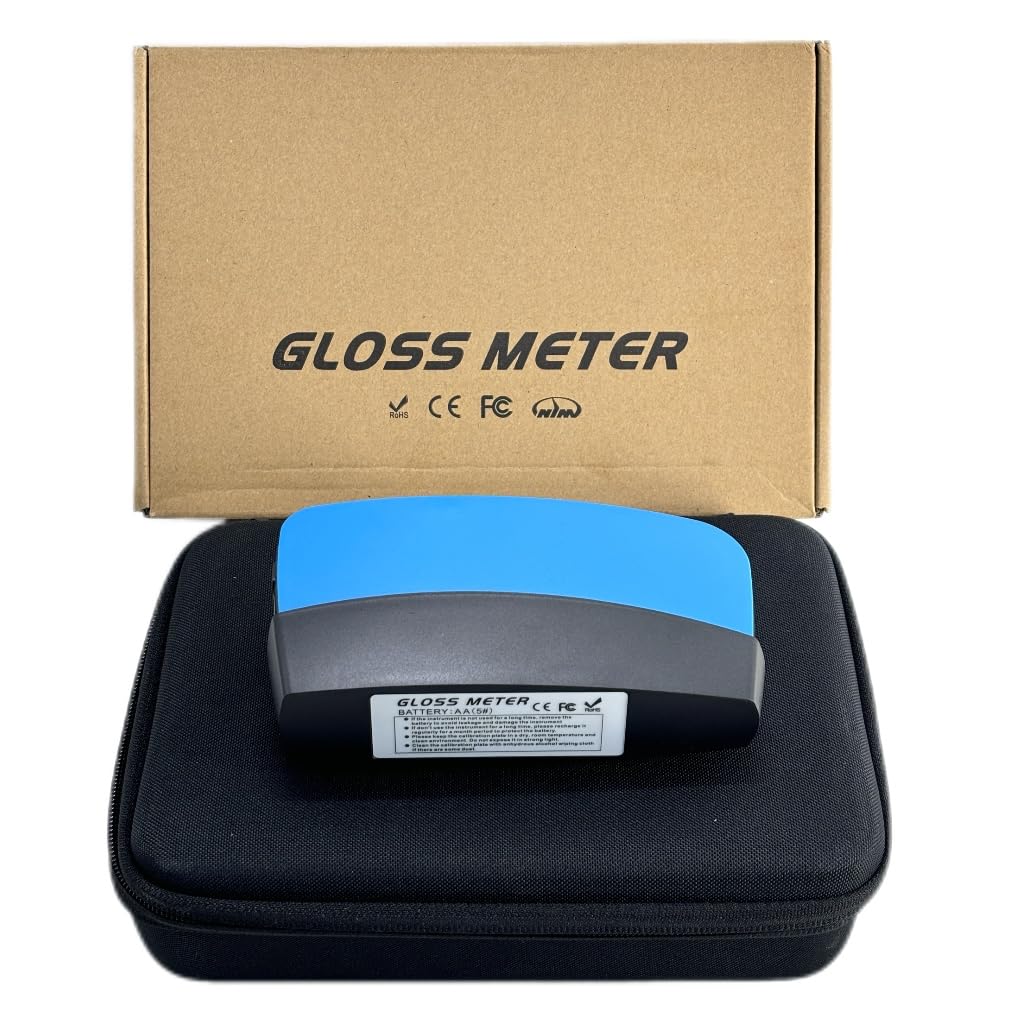 Tri-Angle 20 60 85 Degree Gloss Meter Glossmeter Three Angle Tester with High End QC Software 35000 Data Hold