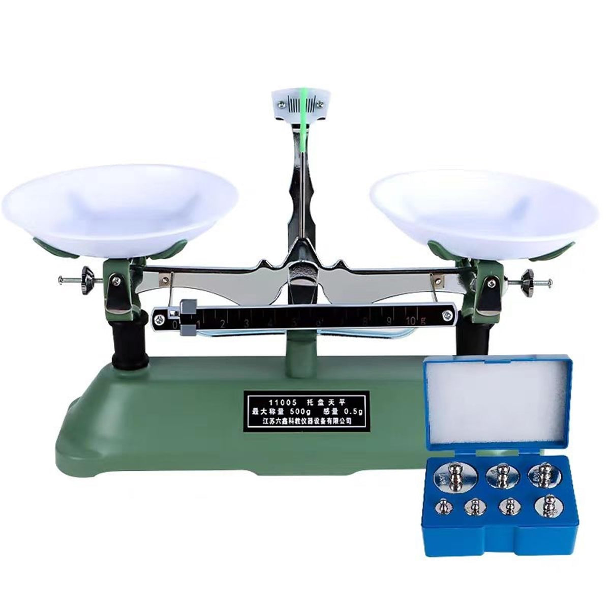 100 200 500 1000g Laboratory Table Counter Balances Scales with Weights Teaching Appliance(1000g with Weights)