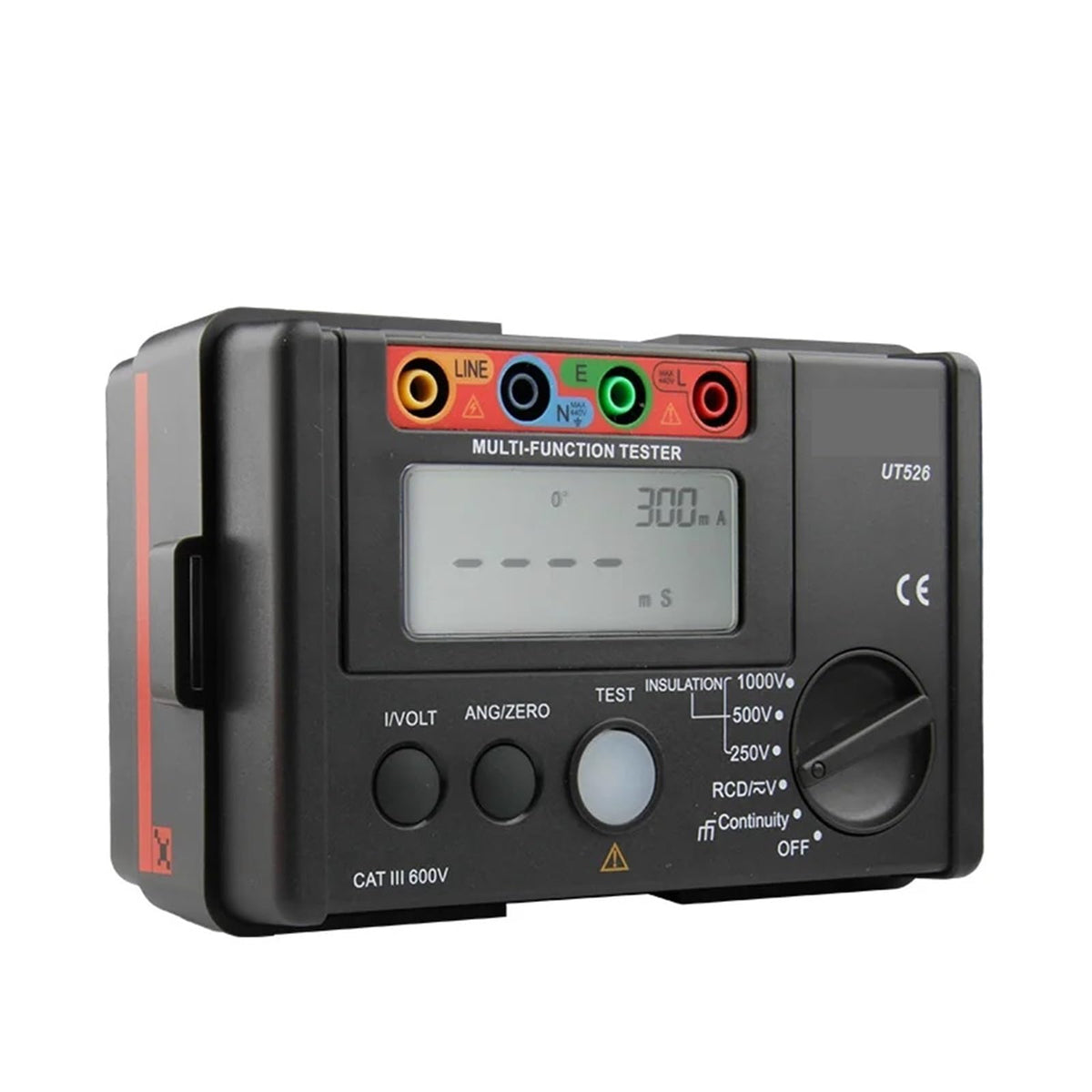 Resistance Tester, UT526 Digital Electrical Meter Insulation Resistance Tester AC DC Voltmeter/RCD/Low Resistance Continuity