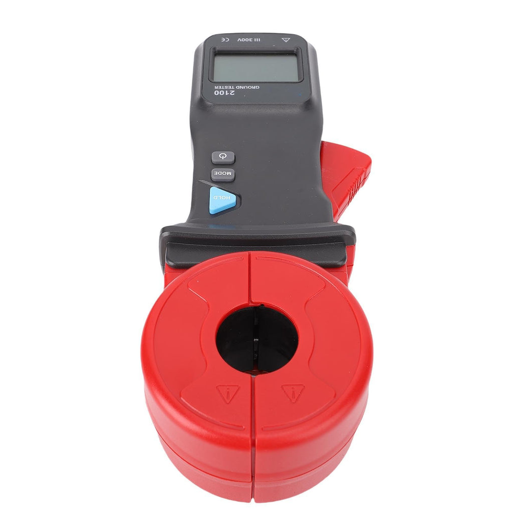 0.01-1000Ω Clamp Ohm Meter, High Resolution Ground Resistive Value Tester for Telecommunications, Electricity, Meteorology