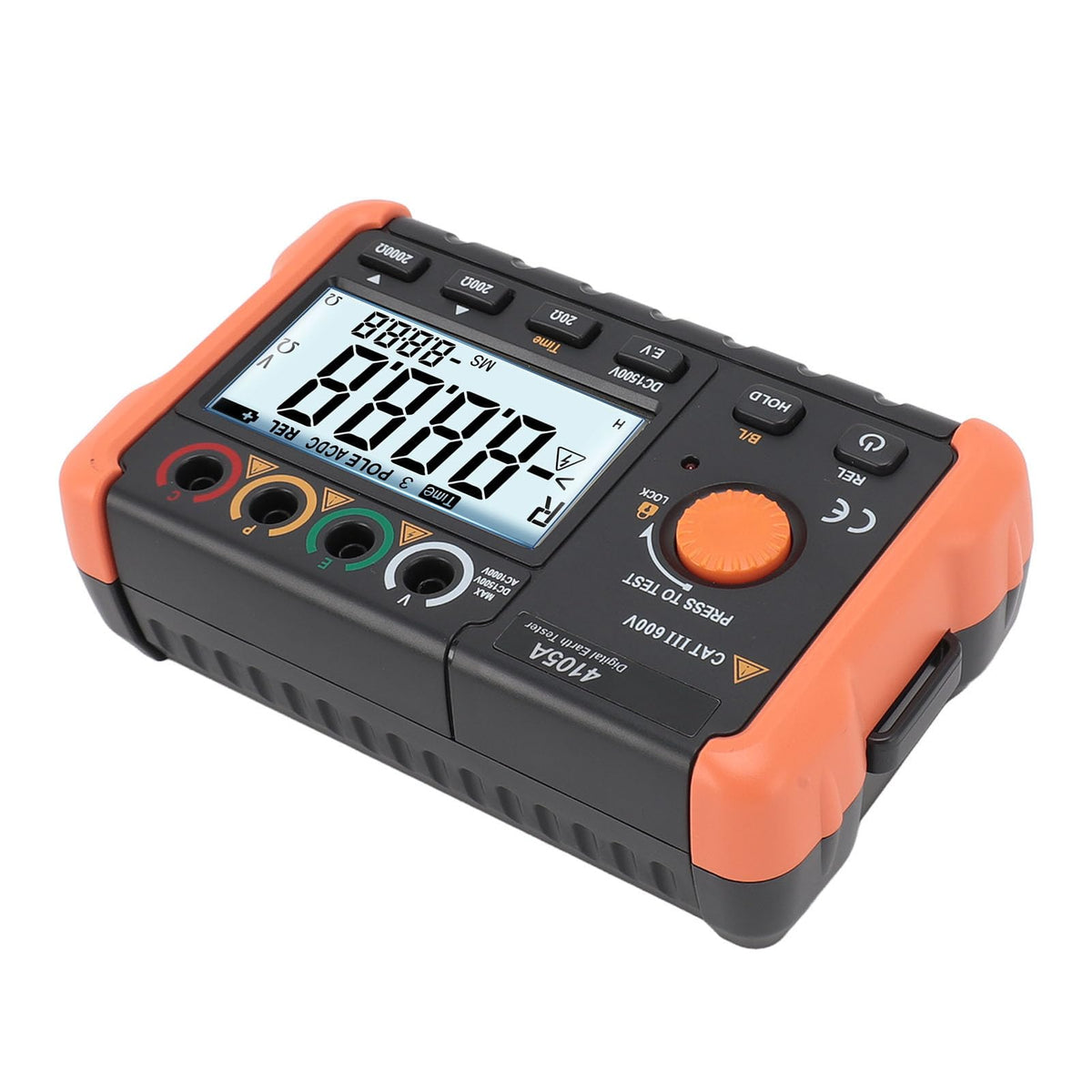 0.1Ω to 1999Ω 0V to 1000V Ground Meter LCD Backlit Earth Tester