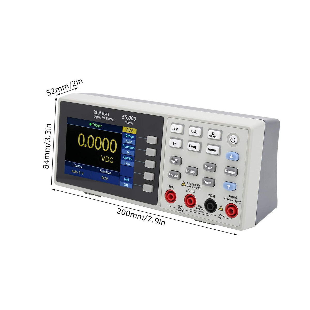 XDM1041 3.7in Digital Desktop Multimeter + HT208D Digital Clamp Meter