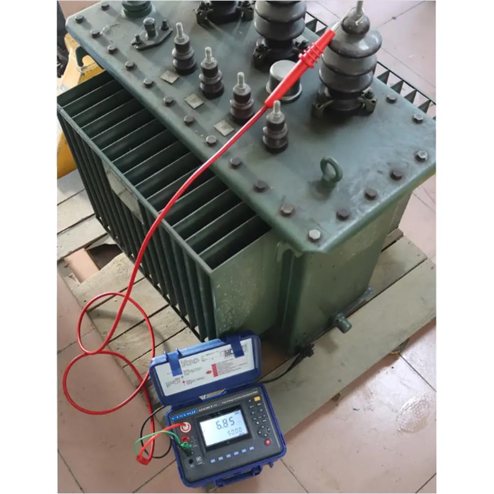 High Voltage Insulation Resistance Tester 5Kv Digital Insulation Resistance Tester Meter with Rated Voltage 100V-5000V Insulation Resistance Range 0.01MΩ-2000GΩ USB Interface
