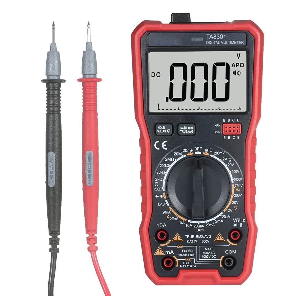 TA8301 Digital Multimeter Professional Tester True RMS Multifunctional Voiced Readings OHM NCV Voltage Meter