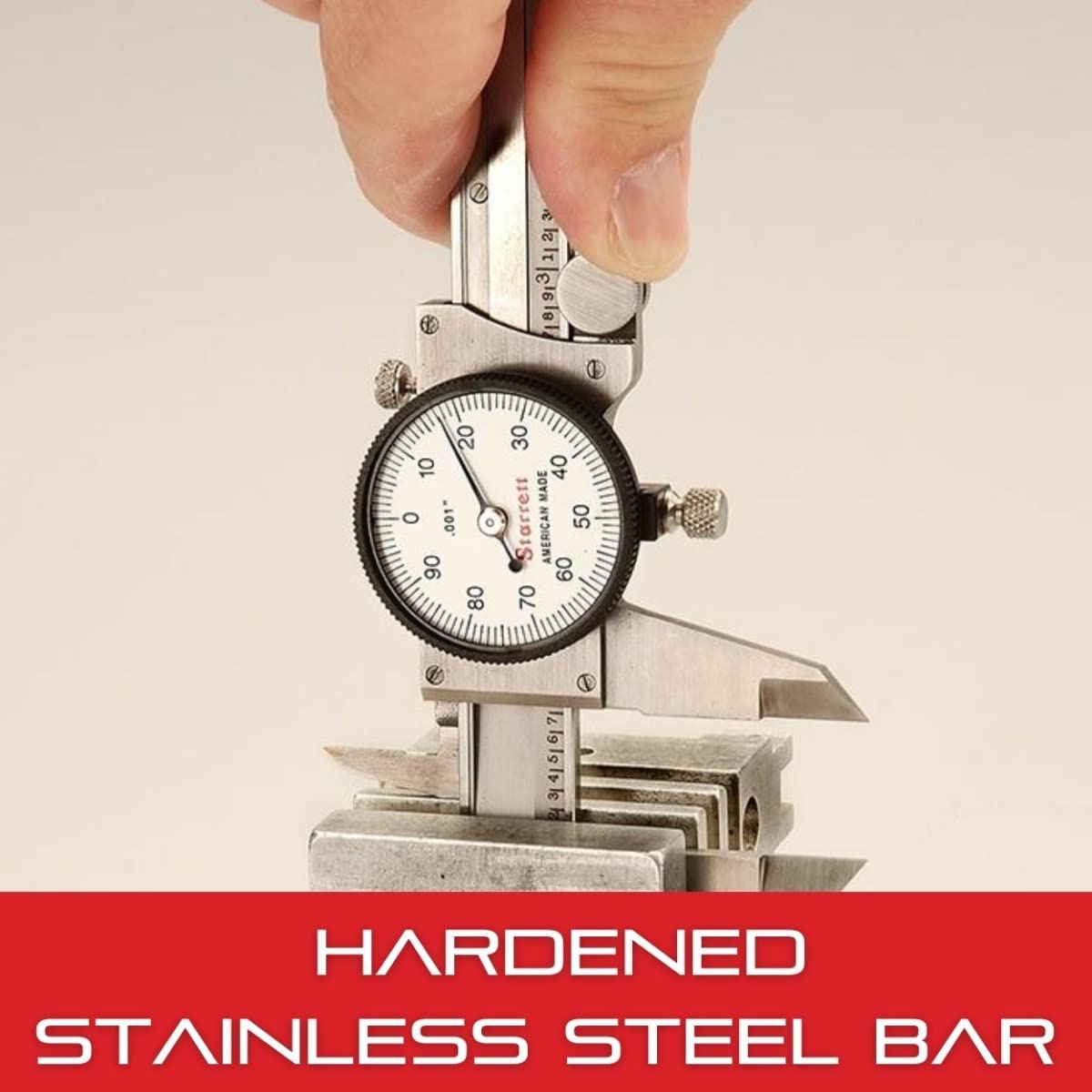 Starrett 120 Series Fractional Dial Caliper, 0-6" Range, .010" Graduation