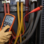 Klein Tools ET600 Multimeter, Megohmmeter Insulation Tester, 4000 Ohms Resistance, 125V/250V/500V/1000V, Auto-Ranging TRMS Multimeter & 69417 Rare-Earth Magnetic Hanger, with Strap