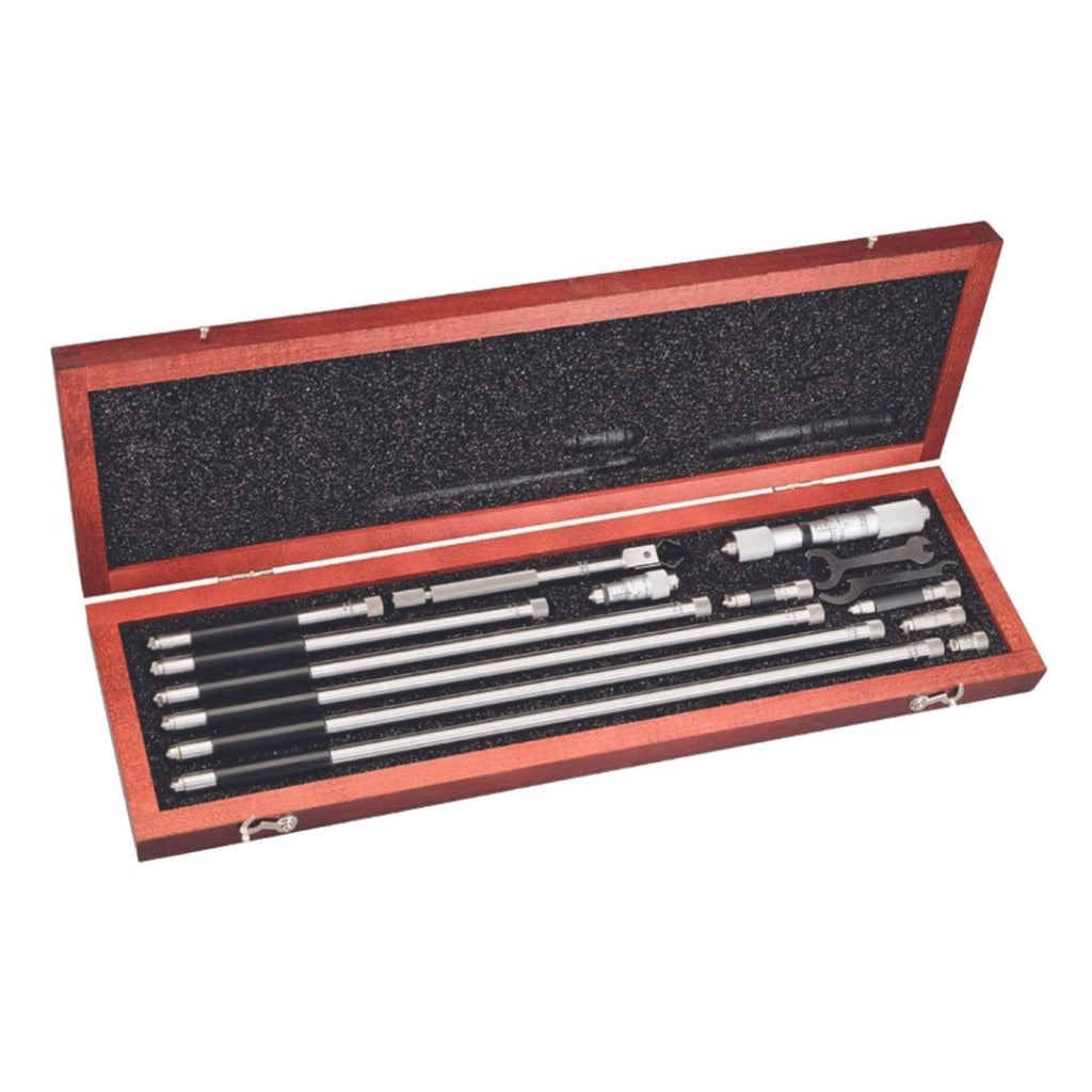Starrett Tubular Inside Micrometer Set, 1.5-12" Range, .001" Graduation