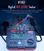 UNI-T UT582+ Digital RCD (ELCB) Tester AUTO RAMP Leakage Circuit Breaker Meter with Mis-Operation Buzzer