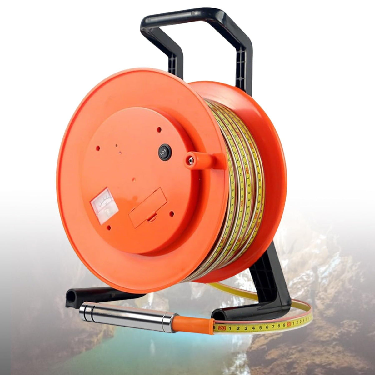 Professional Water Depth Gauge, 30m Stainless Steel Probe Level Meter, Accurate Well & Borehole Measurement with Peak Display – Essential Tool for Hydrology & Water Management