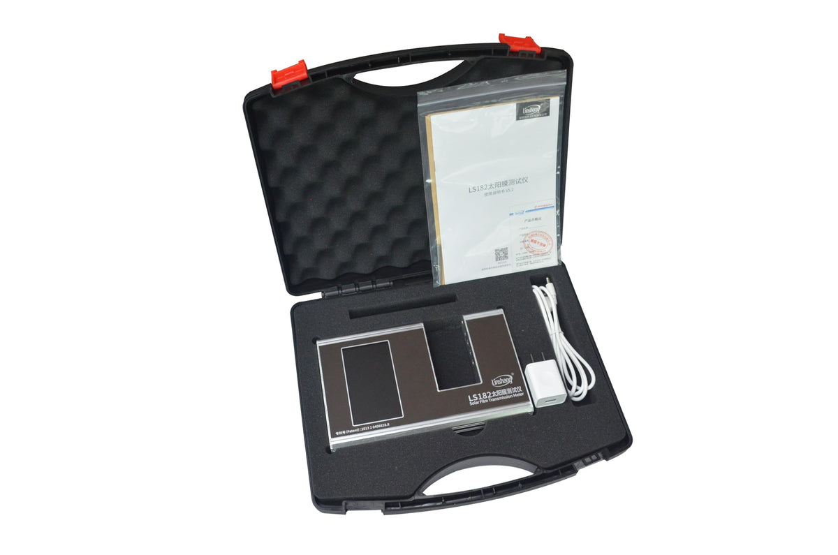 Solar Film Transmission Meter LS182 SHGC Window Energy Meter with UV Full IR Visible Light Transmittance Solar Heat Gain Coefficient with Six Results