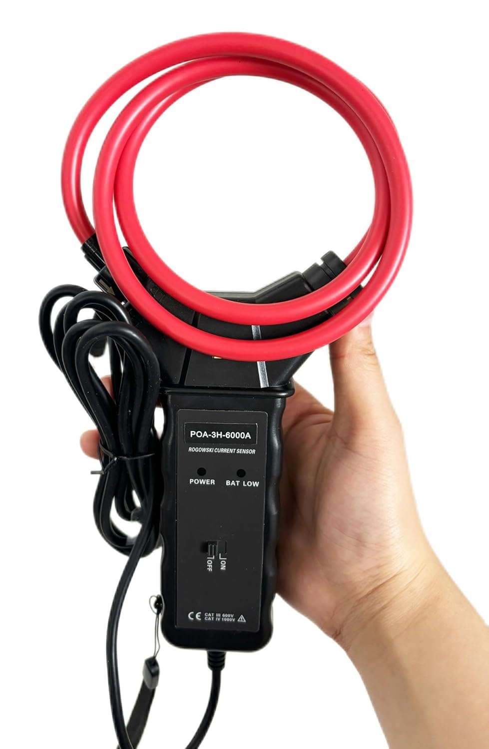 4 PCS 6000A Flexible Coil Current Clamp Sensor with CT Size Ф300mm Current 10A to 6000A for Three Phase Power Quality Analyzer Meter ETCR5000
