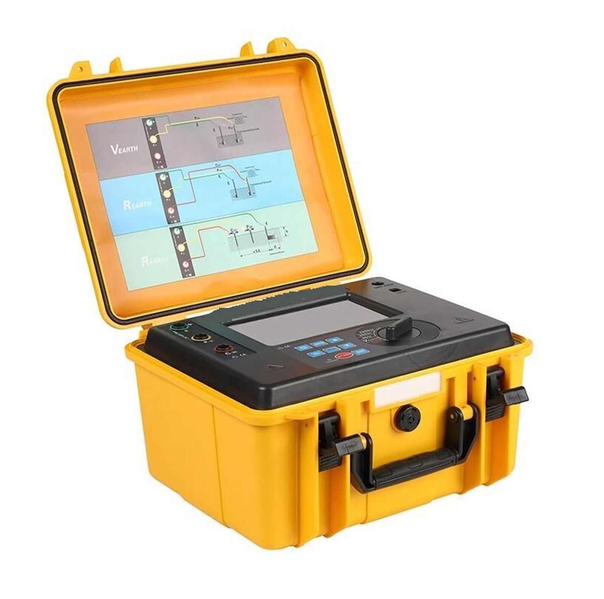 Resistance Tester Digital Earth Resistance Tester for Electrical Equipment Rechargeable Lithium Battery Ground Resistance Measurement