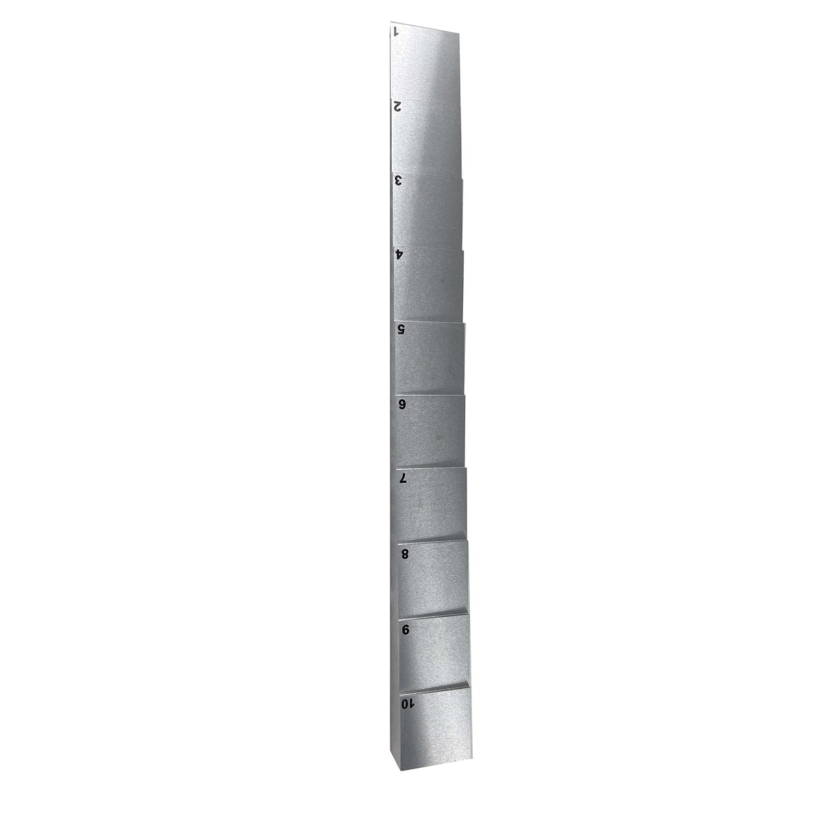 10 Step 1mm 2mm 3mm 4mm 5mm 6mm 7mm 8mm 9mm 10mm 1018 Steel Test Block