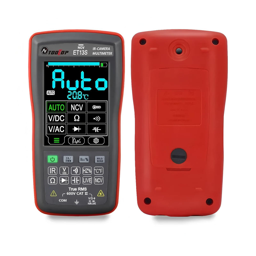 ET13S 192 * 192 Thermal Imager Camera 9999 Counts Digital Multimeter 2 in 1 IR Camera for Automobile Pipe Heating Inspect