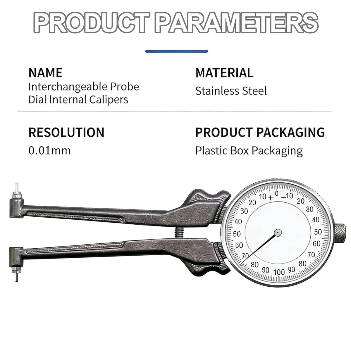 Aluminum Digital Caliper Set for Inner Diameter and Depth Measurement