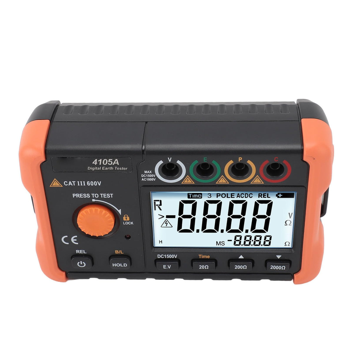 Fydun Ground Earth Resistance Meter Voltage PV Digital Tester Easy Operation Industrial Use