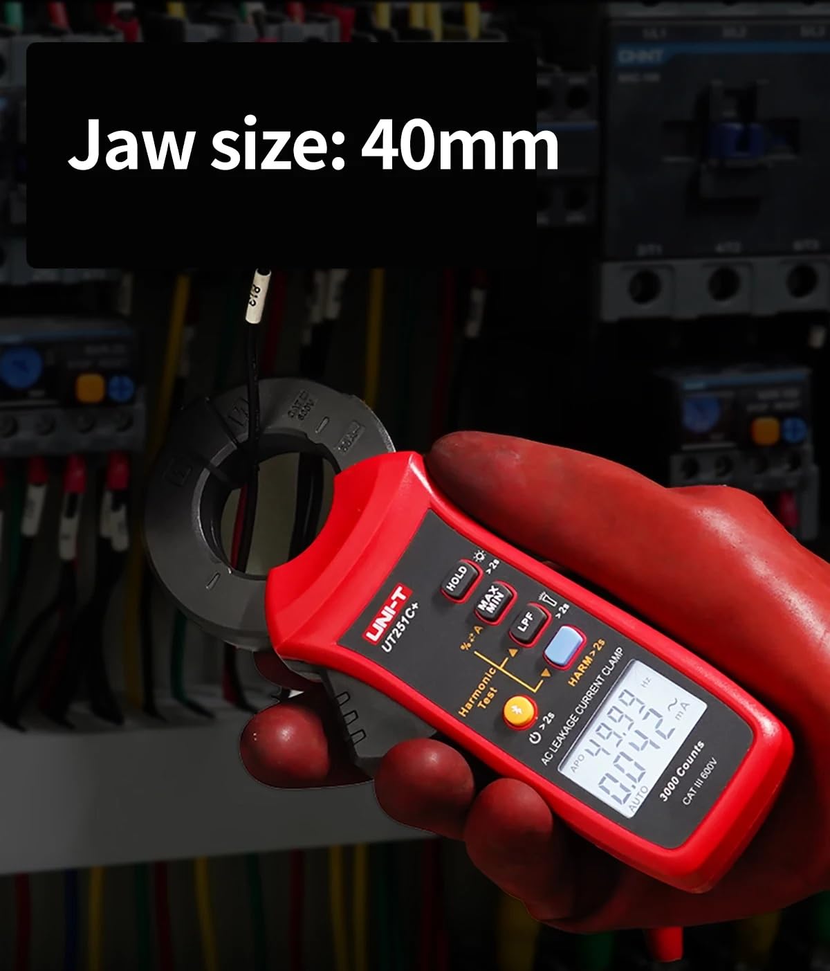 UNI-T UT251C+ AC Leakage Clamp Meter 1μA Precision,LPF&Harmonic,Bluetooth