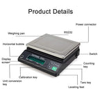 Electronic Analytical Balance 5000G Precision Lab Scale 0.1G Digital Laboratory Balance Kitchen Precision Weighing LCD Screens(2000g/0.1g)