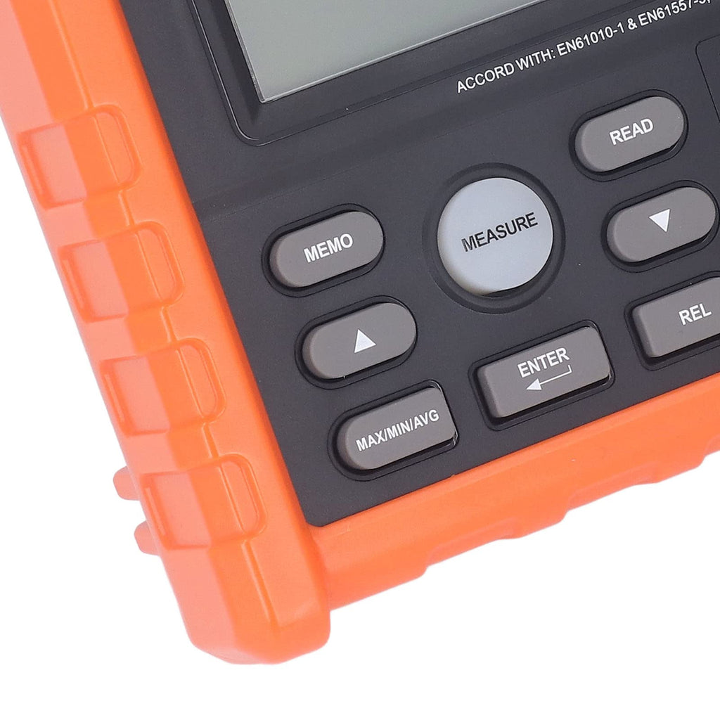 Ground Tester Backlit LCD Display Automatic Shutdown Earth Meter for Iron Tower Building 600V