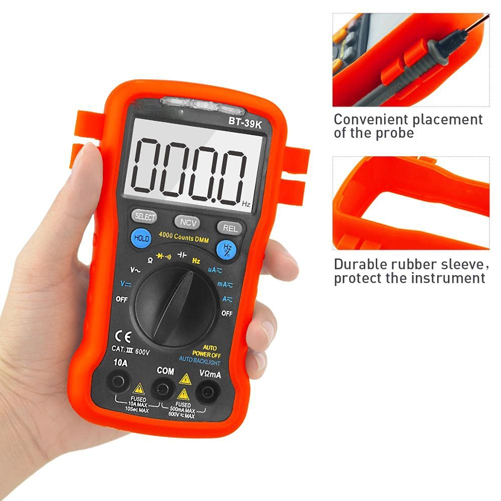 Multimeter Auto Range Digital Avometer Universal Meter 4000 Counts with New Substitutable Fixed Mode,NCV,DC/AC
