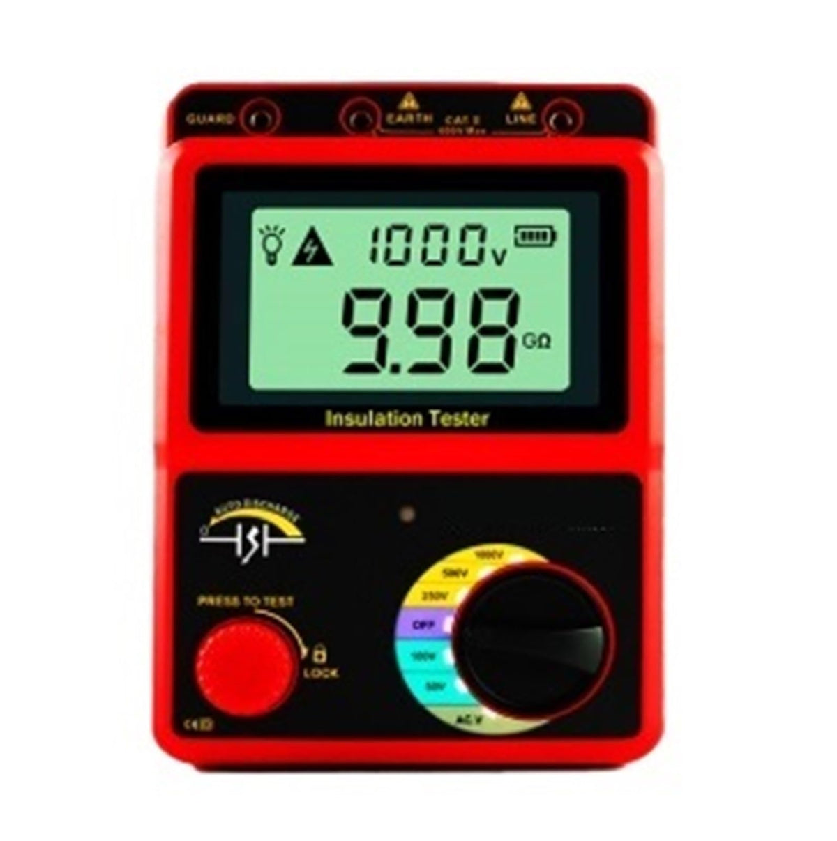 BIRAN Electrical High Resistance Meter AR907+ 1000V Insulation Resistance Tester