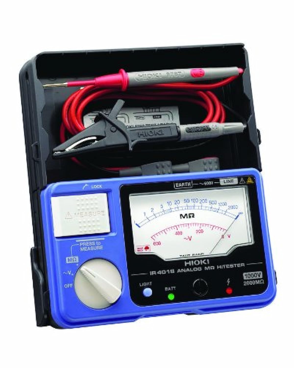 Hioki IR4018-20 Single-Range Megohm Insulation HiTester, 2000 Megohms Resistance, 600V AC Voltage