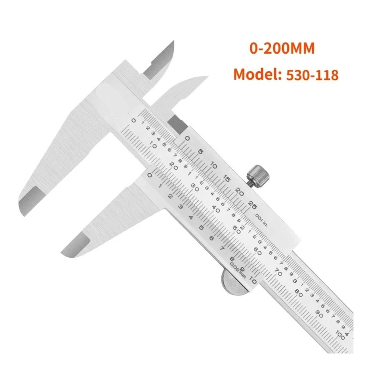 Vernier Caliper 530-118 8" Vernier Caliper Stainless Steel Inside Outside Depth Step Measurement 0-150mm 0.02mm, 0-200mm 0.02mm, 0-300mm 0.02mm(0-200mm 0.02mm)