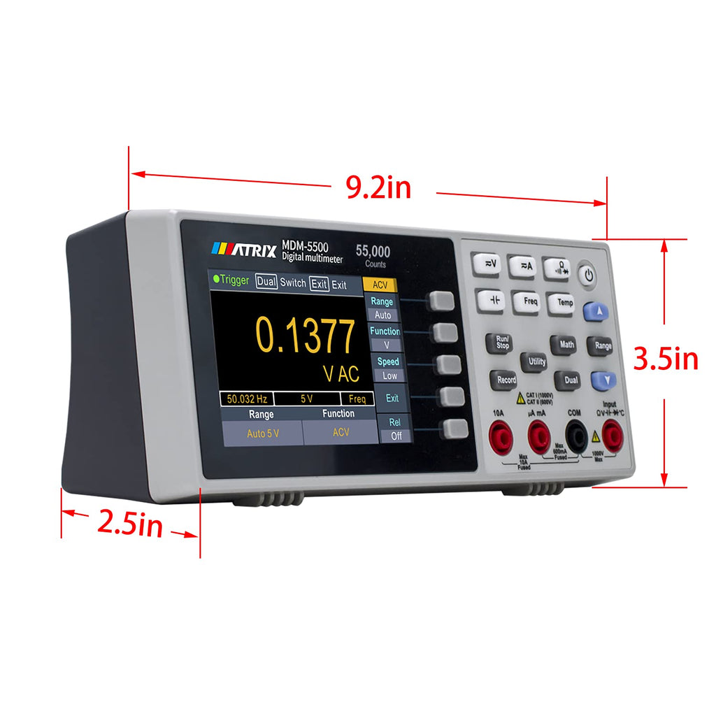 DMM 4-1/2 Digit Digital Multimeter, Matrix MDM-5500,Benchtop Digital Multimeter,True RMS AC Current Voltage Measurement