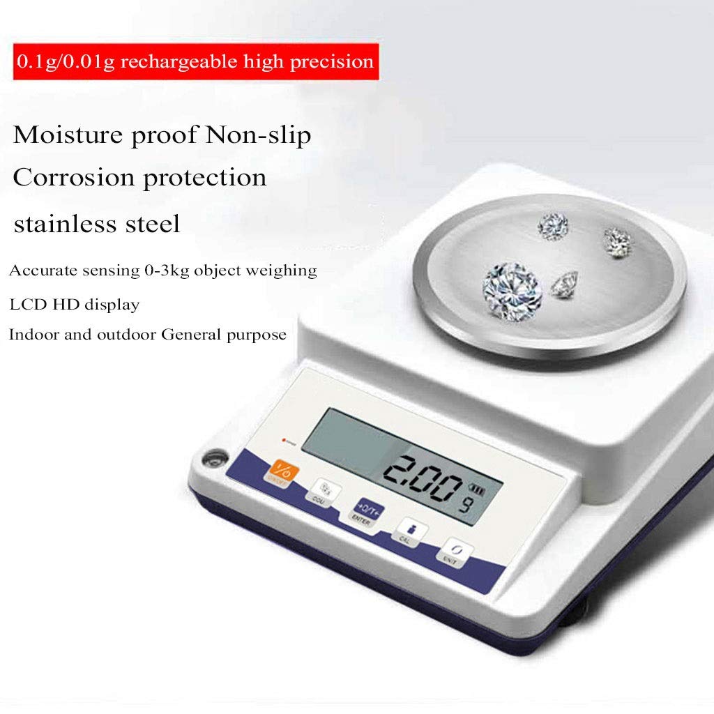 Digital Precision Electronic Scale Lab Analytical Balance High Accurate Scientific 1mg Weighing Jewelry Scales with Windshield (210g/0.01g)