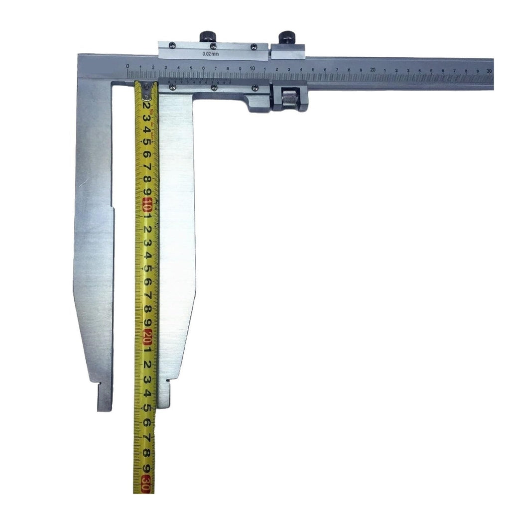 0-500mm x 250mm Heavy-Duty Vernier Caliper with Long Jaws and Pointed