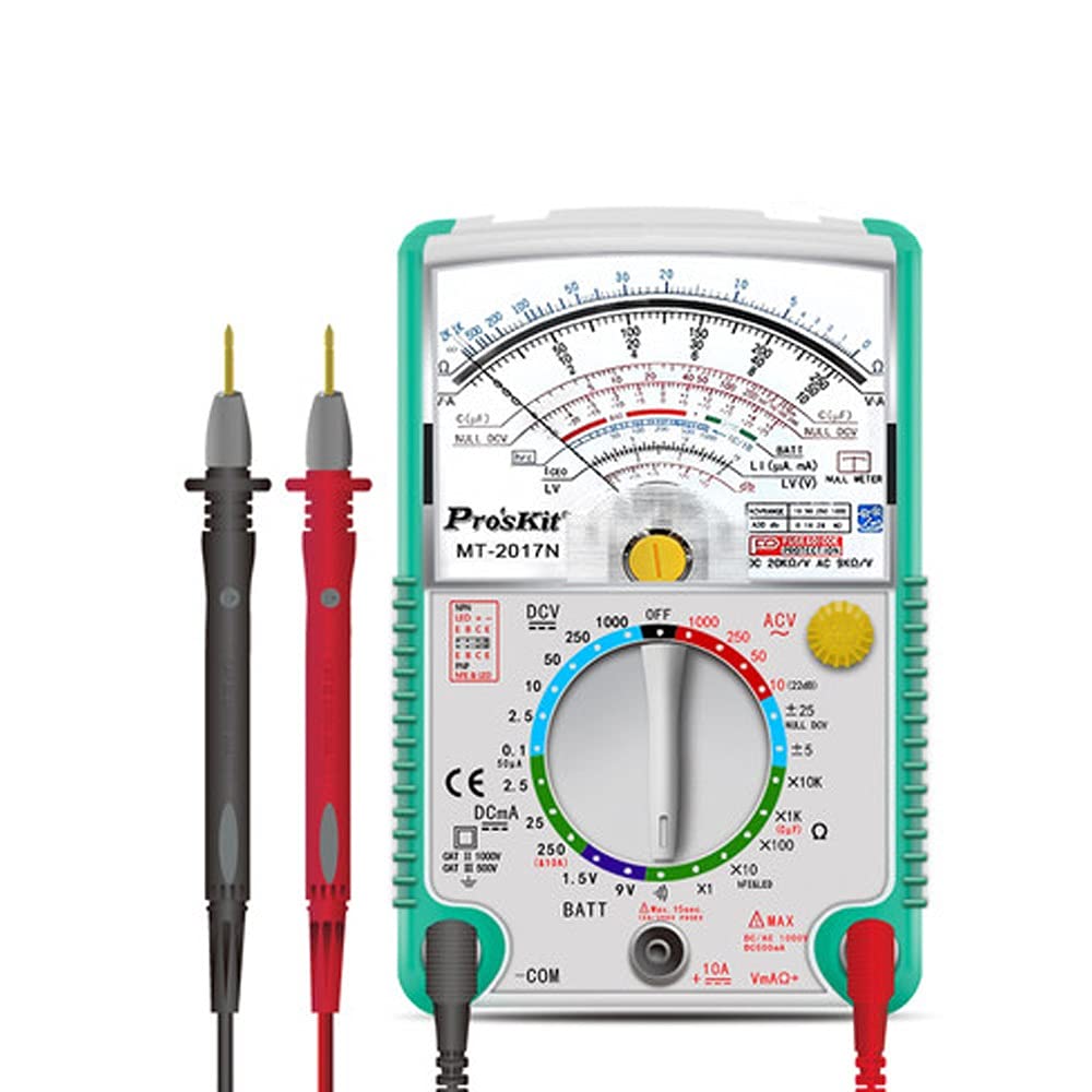 Protective Function Analog Multimeter Safety Standard Ohm Test Meter AC Voltage Current Resistance
