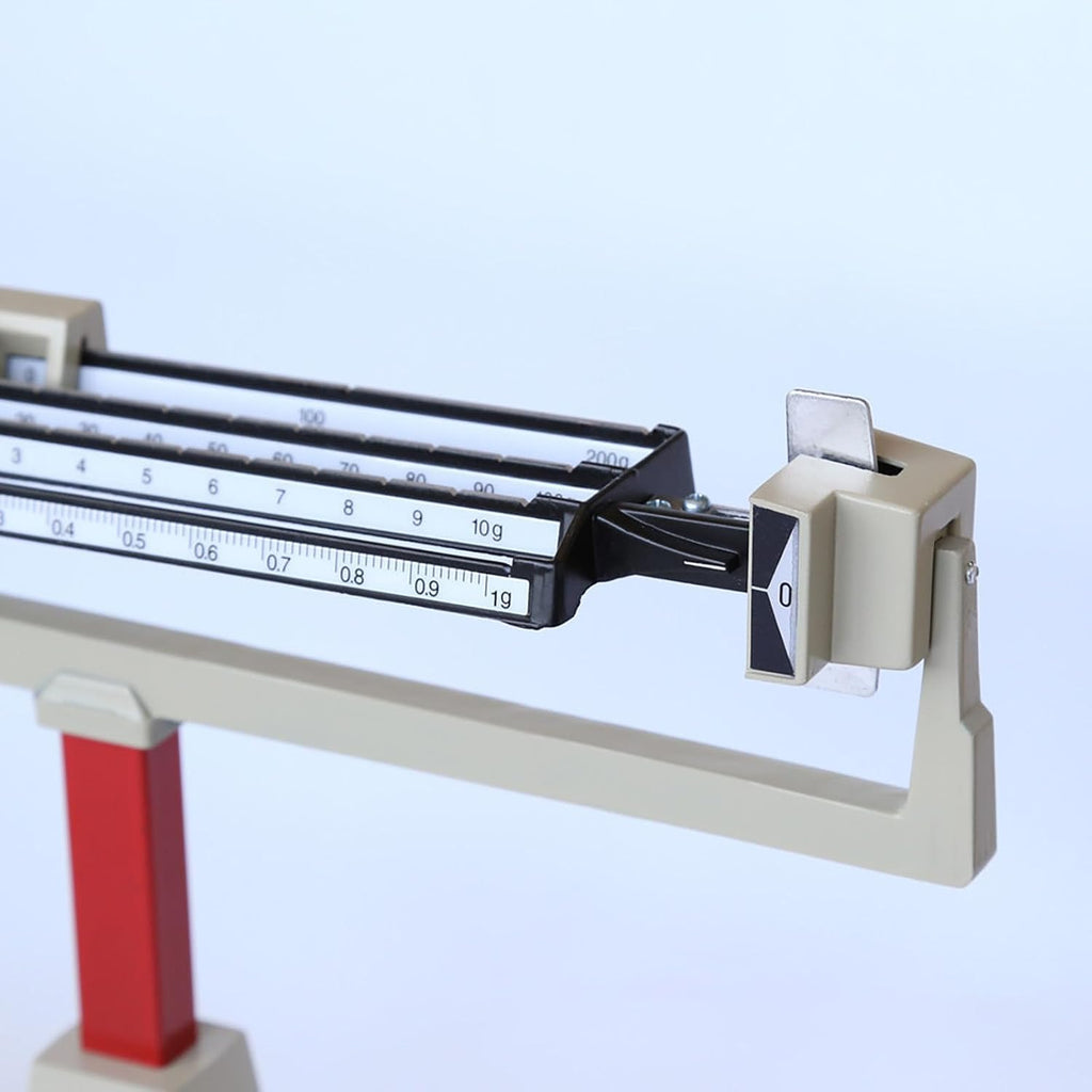 4 Rulers Beam Balance Scale, Precision Mechanical Beam Balance Scale, Weighing Range 0.01g-311g, with Magnetic Damping, 15cm Pallet, for Classroom, Science Education