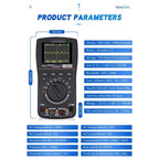 Intelligent Oscilloscope kkm828 High Definition Graphical Digital Multimeter with 2.4 Color Screen