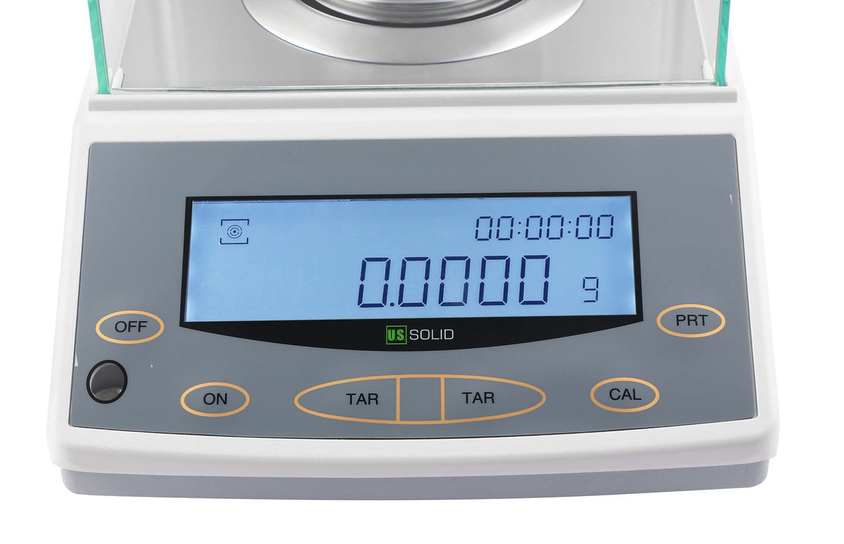 U.S. Solid 200g x 0.0001g Analytical Balance, High Precision Digital Lab Scale for Density & Dynamic Weighing, 0.1mg Accuracy