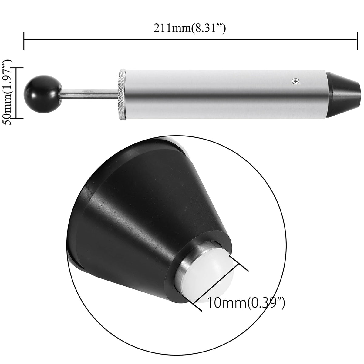 Spring Hammer Impact Tester, Universal Strength Testing Tool with 6 Impact Levels for Electrical Products, Mechanical Tester, Multiple Energy Levels (0.7J)