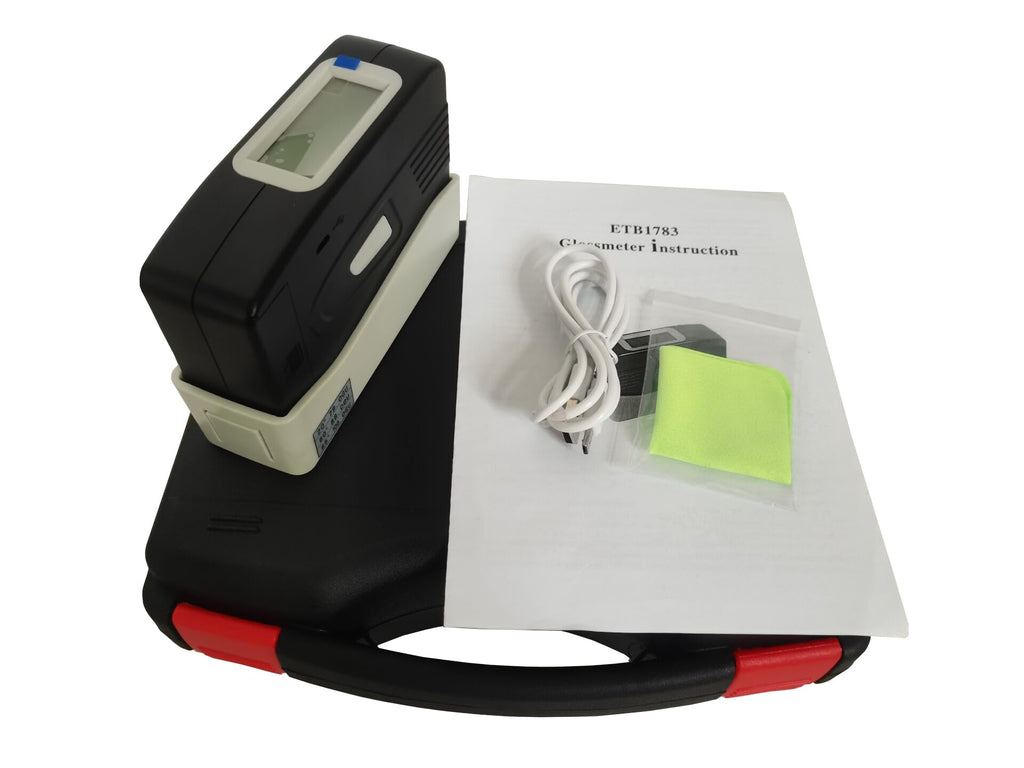 Digital Glossmeter Multi-Angle Surface Goss Tester Meter Glarimeter with Angle 20 60 85 Degree Handheld Printing Ink Paint Gloss Measuring Gauge with Range 0-200GU