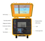 Resistance Tester Digital Earth Resistance Tester for Electrical Equipment Rechargeable Lithium Battery Ground Resistance Measurement