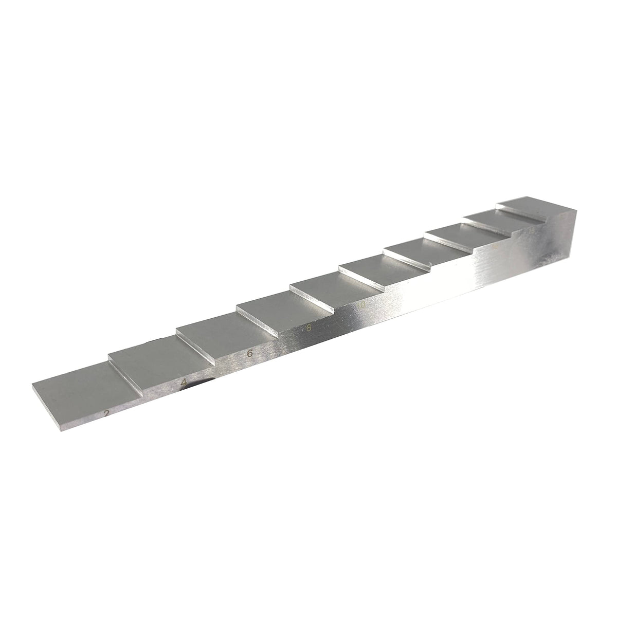 10 Step 2mm 4mm 6mm 8mm 10mm 12mm 14mm 16mm 18mm 20mm 7075 Aluminium Block