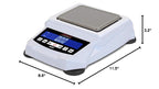 Detecto, 420-100, Digital Precision Balance Scale, 100 g x 0.01 g, 5.7 in W x 4.5 in D Platform