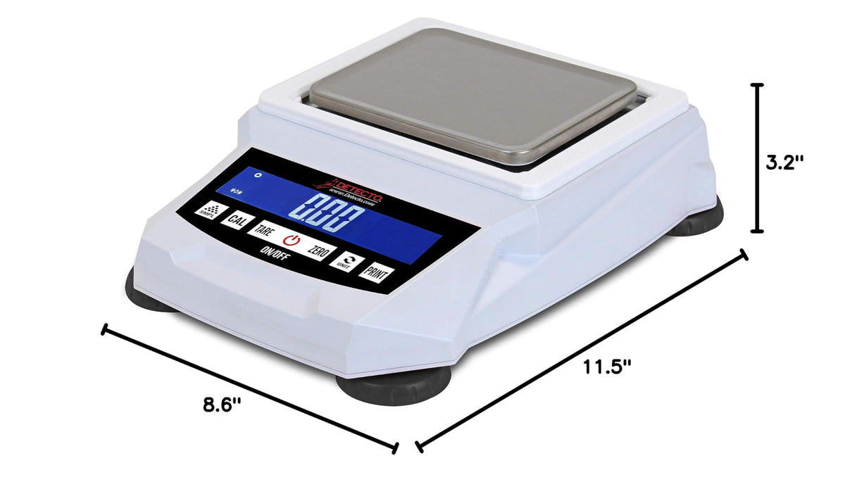Detecto, 420-100, Digital Precision Balance Scale, 100 g x 0.01 g, 5.7 in W x 4.5 in D Platform
