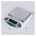 Analytical Balance, Digital Balance Electronic JM-B30002 3000g0.01 Counting and Weighing Scale with Windshield for Lab, Jewelry Store(JM-B30002(3000g/0.01g) 方盘)